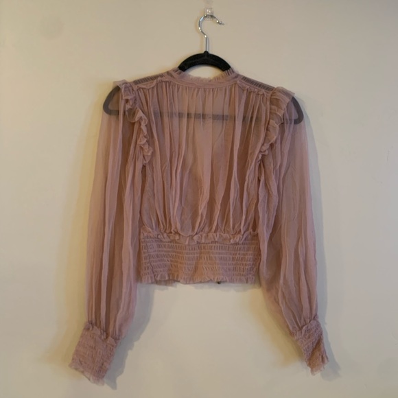 Free People Twyla Top in Dusty Mauve - Picture 4 of 6